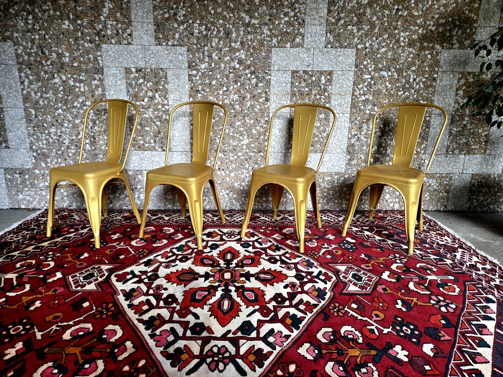 Gold Metal Promenade Bistro Dining Chairs (30 Available) - photo 4