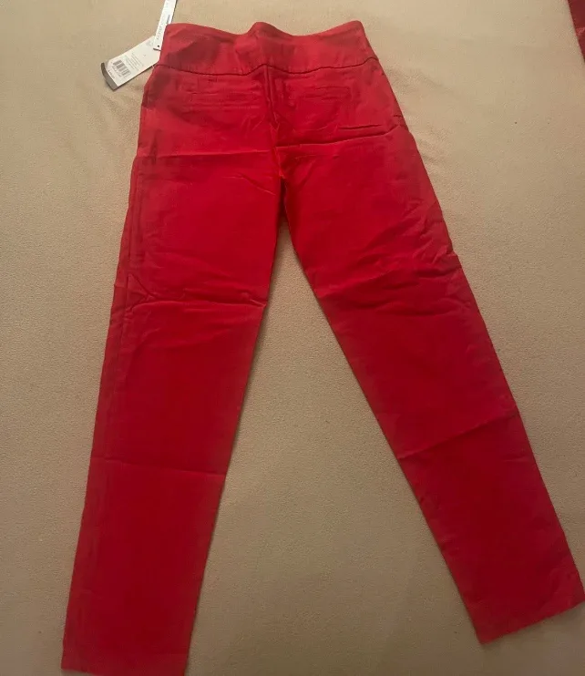 Female Pants Red Size 6 image indicator(2)