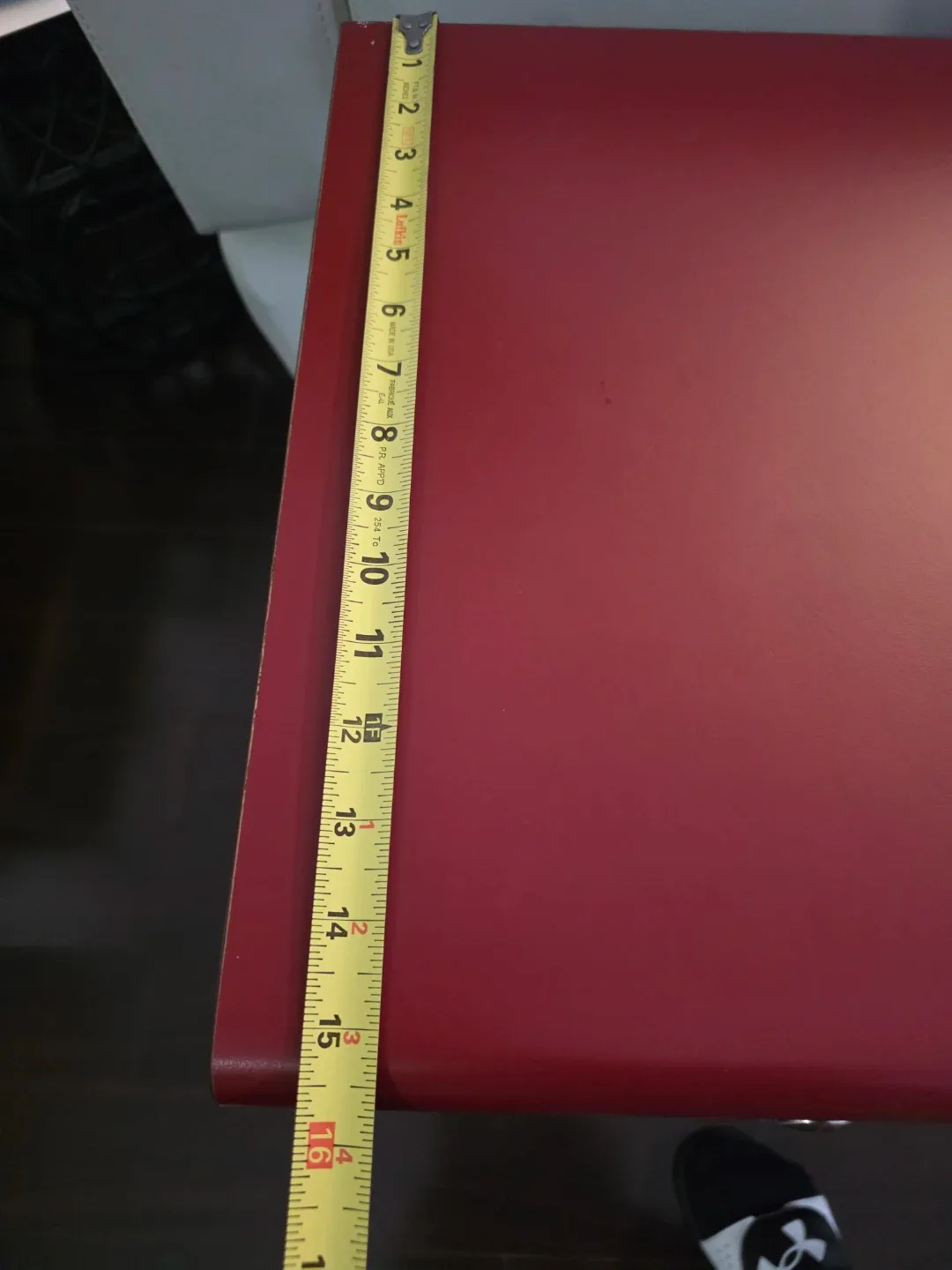 Red & Black Side Table with Drawer image indicator(2)