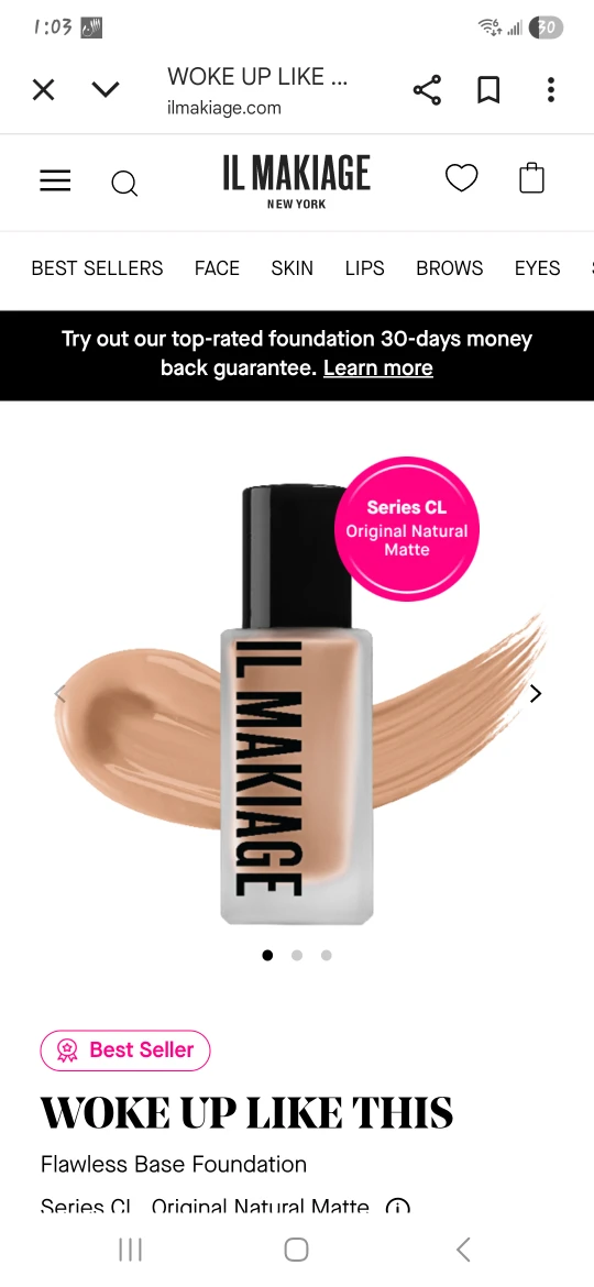 IL MAKIAGE Woke Up Like This Foundation