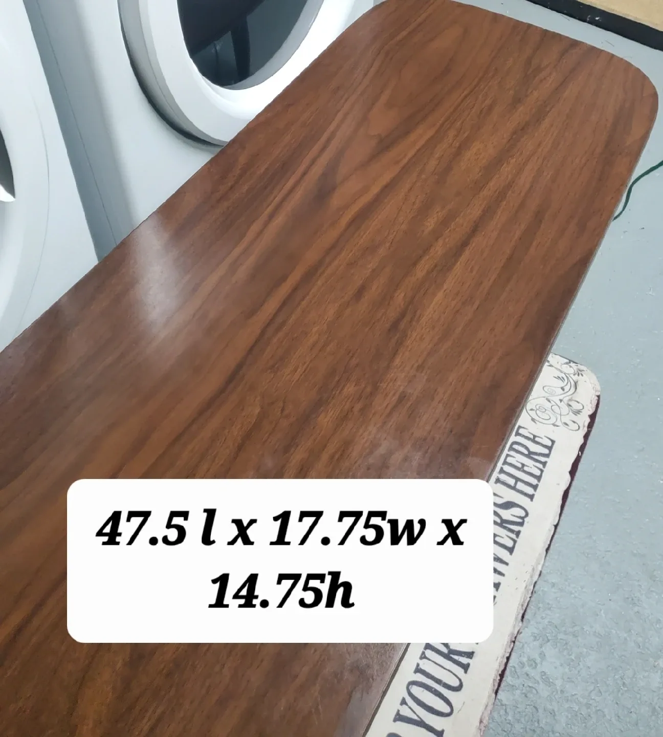 Brown Wood look mcm Coffee Table 47.5"x17.75"x14.75" image indicator(2)