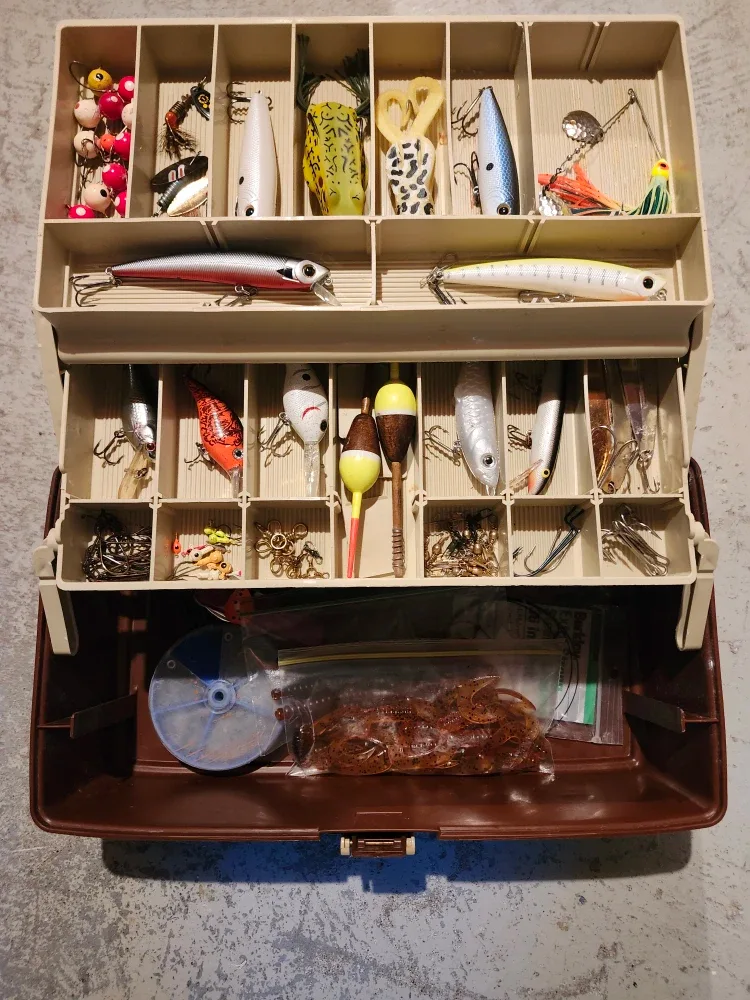 Plano tackle box, with lures & more