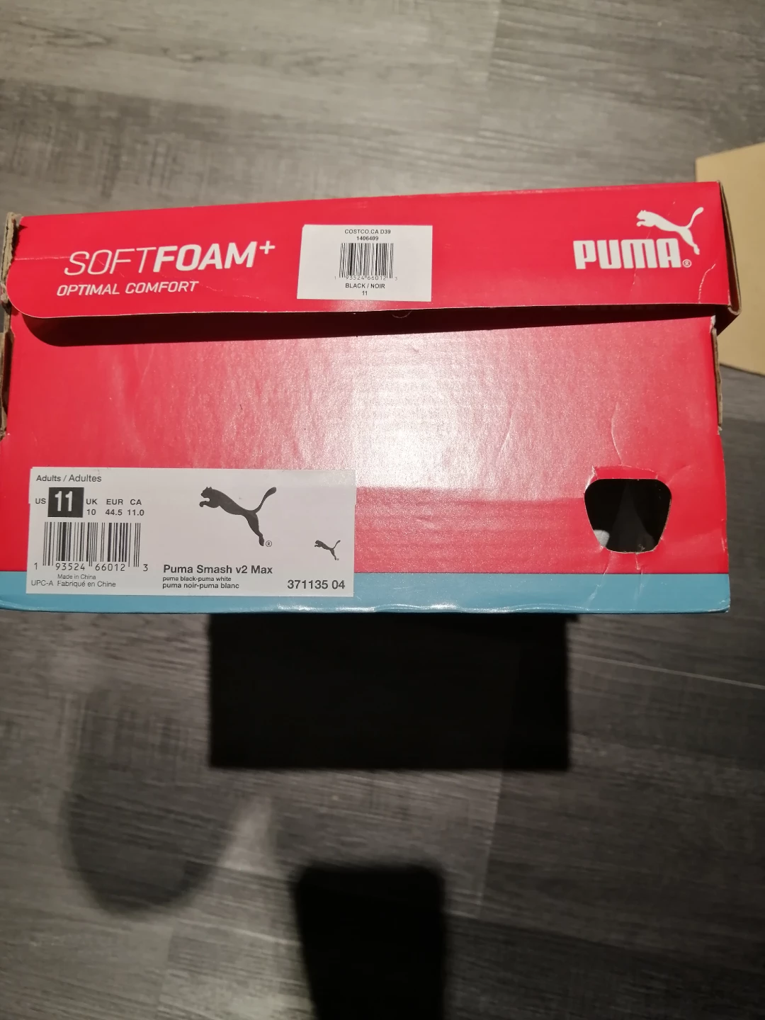 Puma Smash v2 Max Black/White - Men's US 11