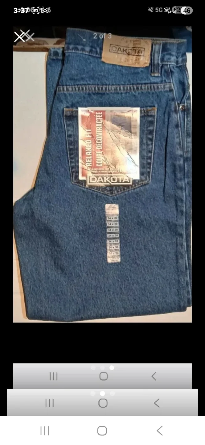 Dakota Relaxed Fit Jeans - Size 34x30 image indicator(2)