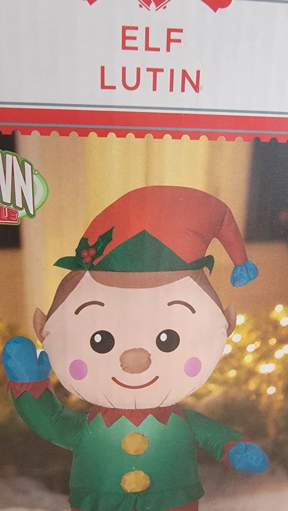 Holiday Time Elf Inflatable - 4 ft Tall image indicator(2)