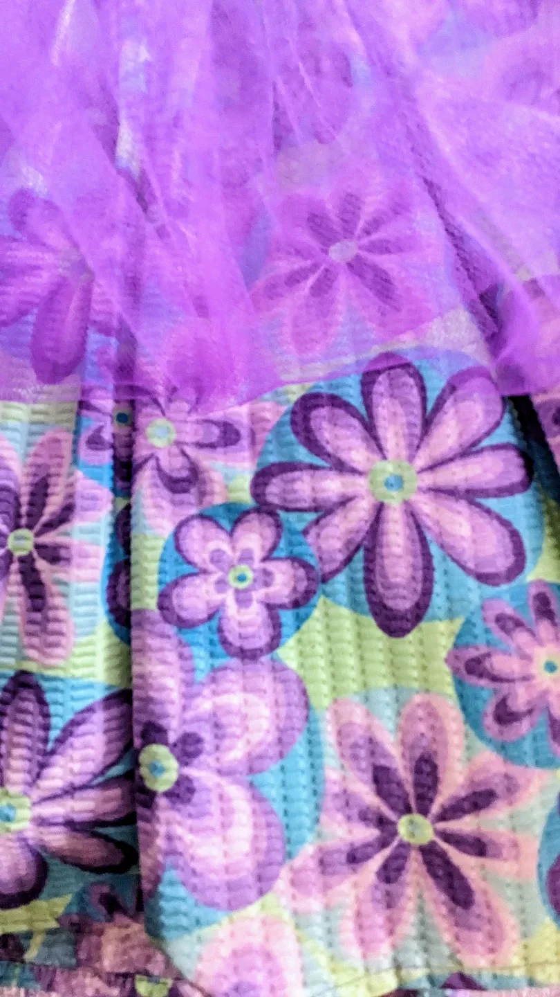 Girl's Flower Print Dress image indicator(8)