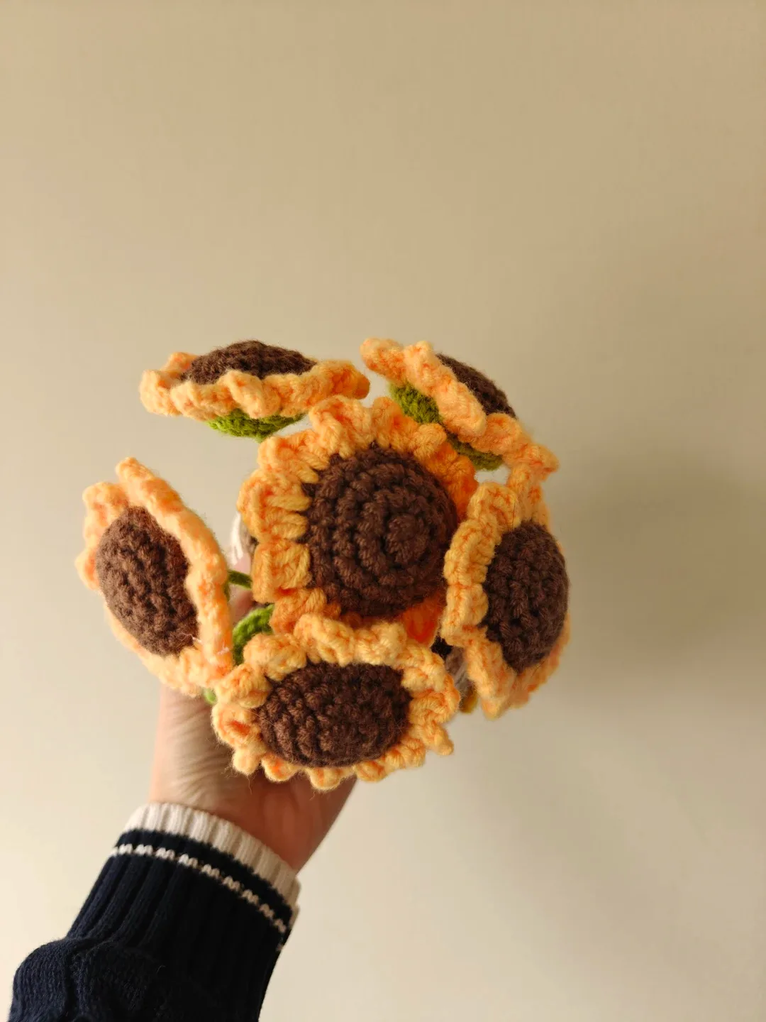 Crocheted Sunflower Plant image indicator(2)