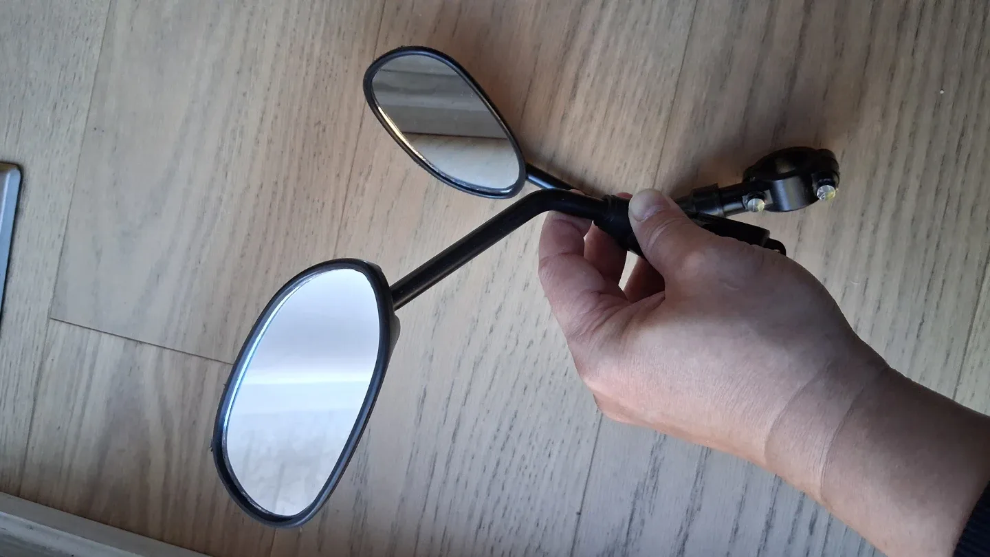 Ebike escooter Bike Handlebar Rearview Mirror 1 set image indicator(5)