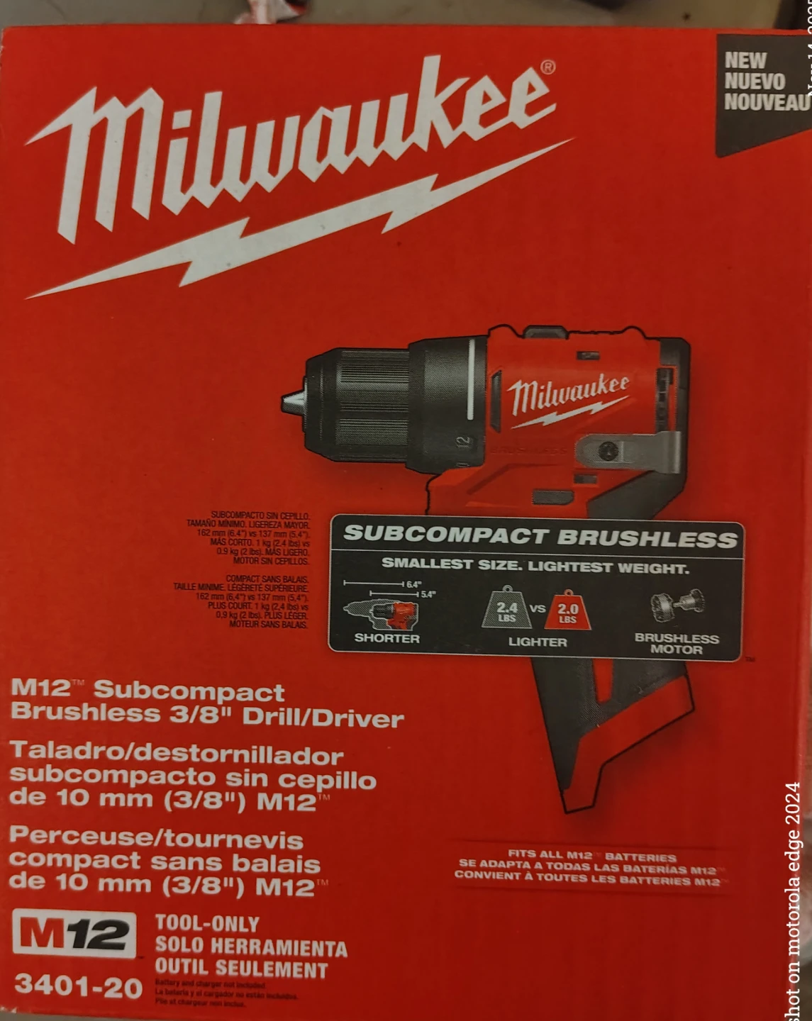 Milwaukee M12 Subcompact Brushless 3/8" Drill/Driver - New - photo 2