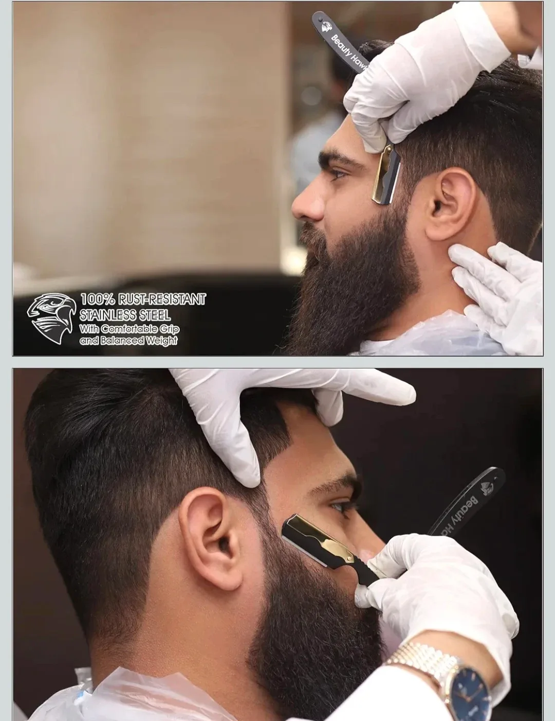 Beauty Hawk Professional Straight Razor - New image indicator(5)