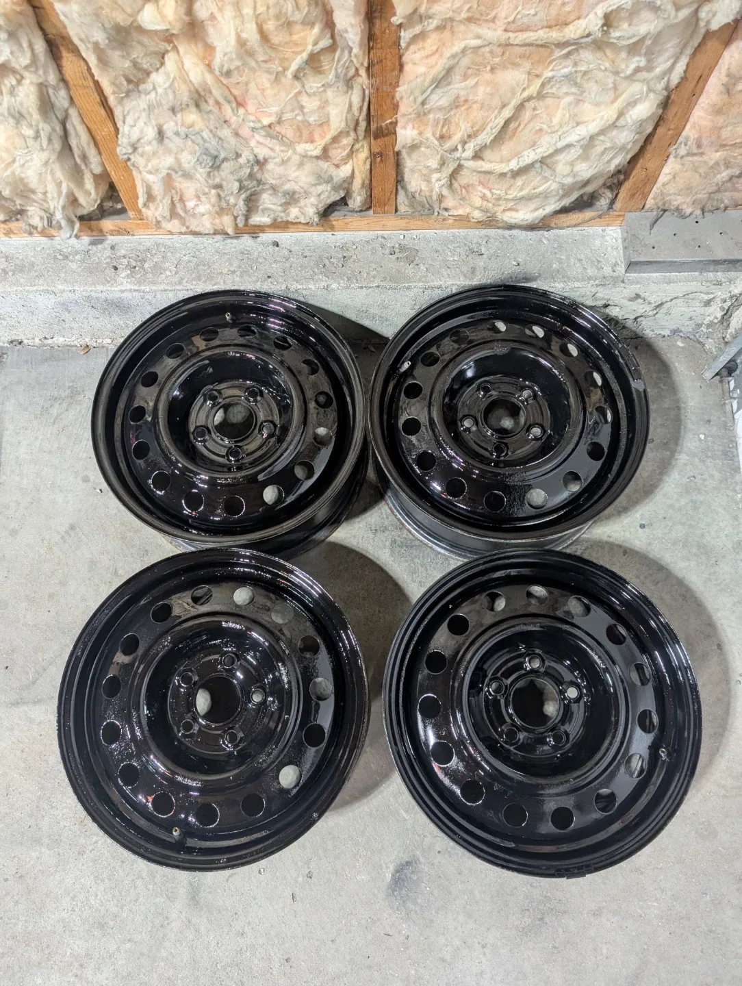 (4)-16 Inch Steel Rims Off Hyundai Elantra 5x114.3