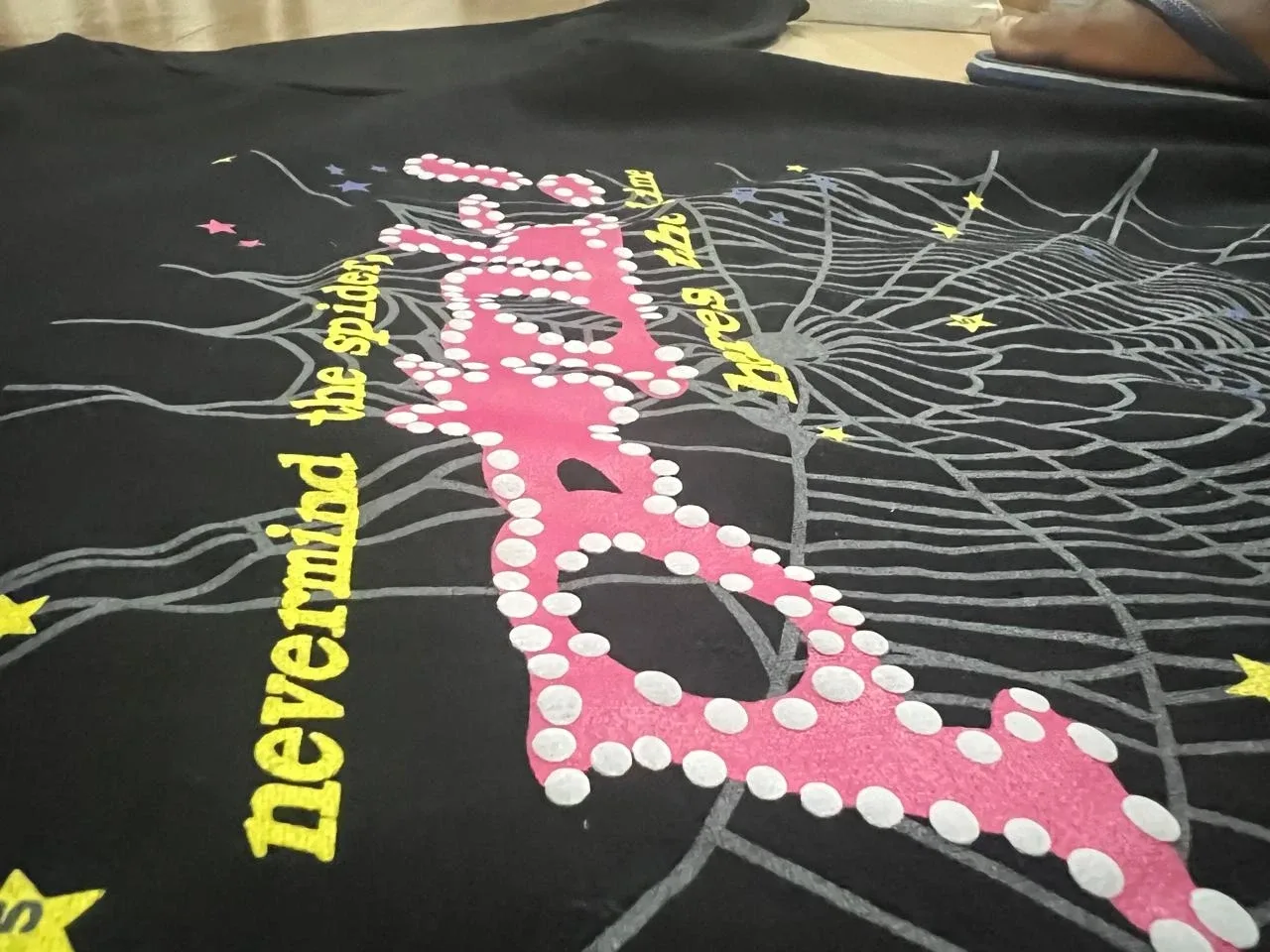 SP5DER Black Hoodie image indicator(2)