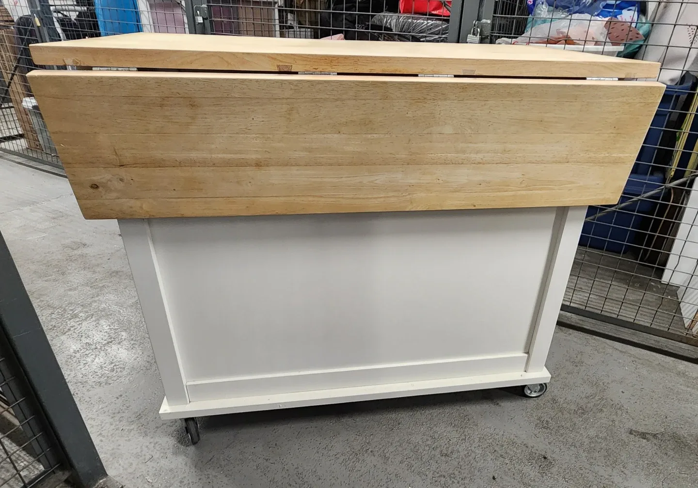 Crate and Barrel Belmont Kitchen Island / Cart for sale image indicator(4)