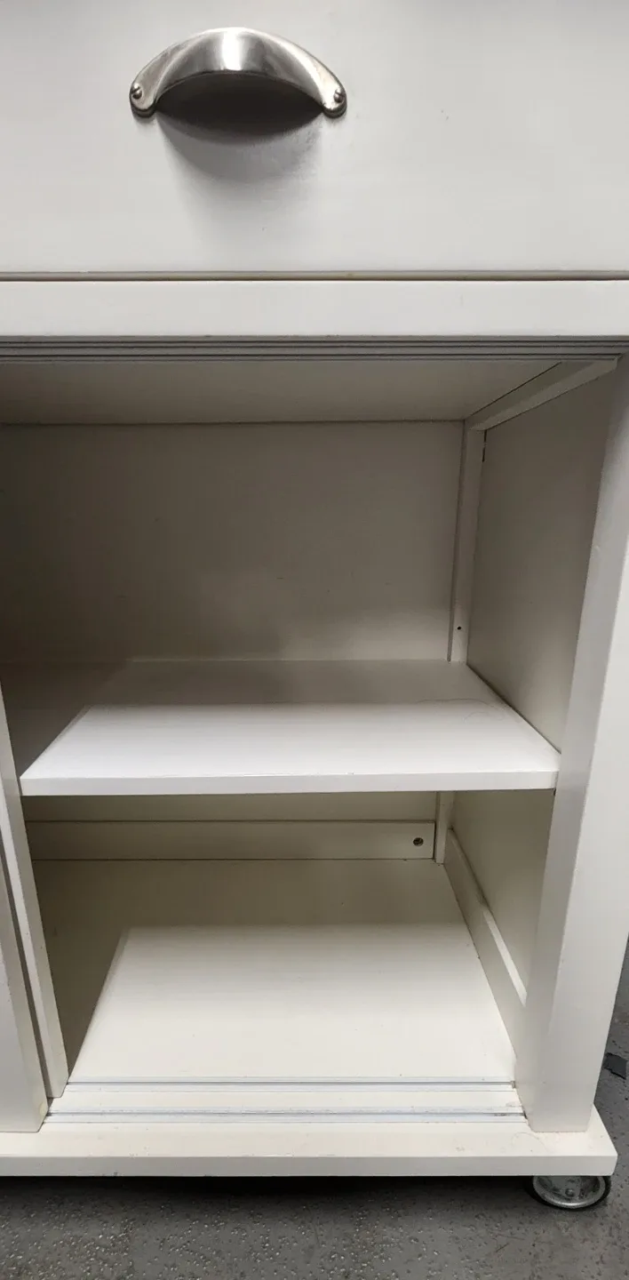 Crate and Barrel Belmont Kitchen Island / Cart for sale image indicator(5)