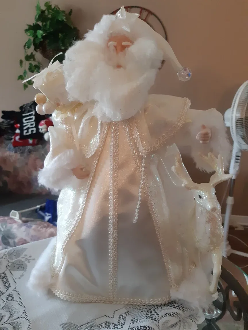 Christmas Tree Topper - Santa & Reindeer