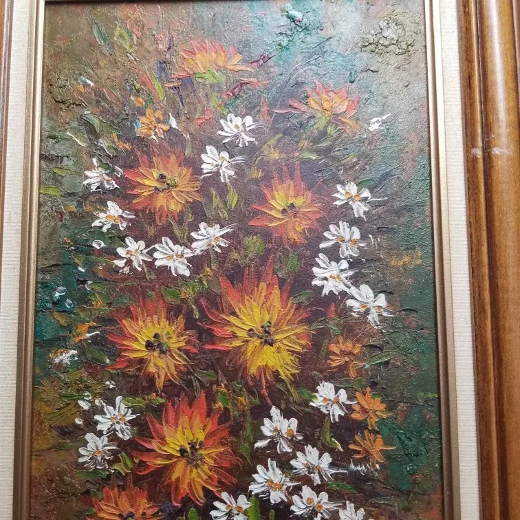 Vintage Floral Oil Painting image indicator(3)