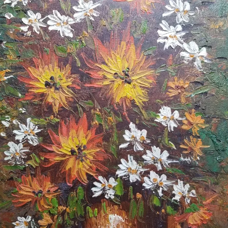 Vintage Floral Oil Painting image indicator(4)