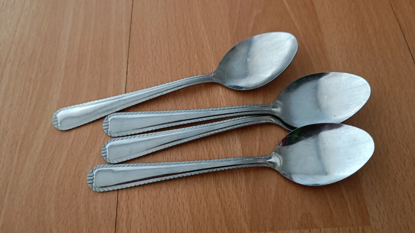 Set of 4 Silver Spoons