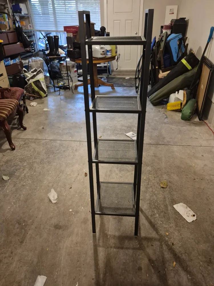 IKEA metal shelving unit