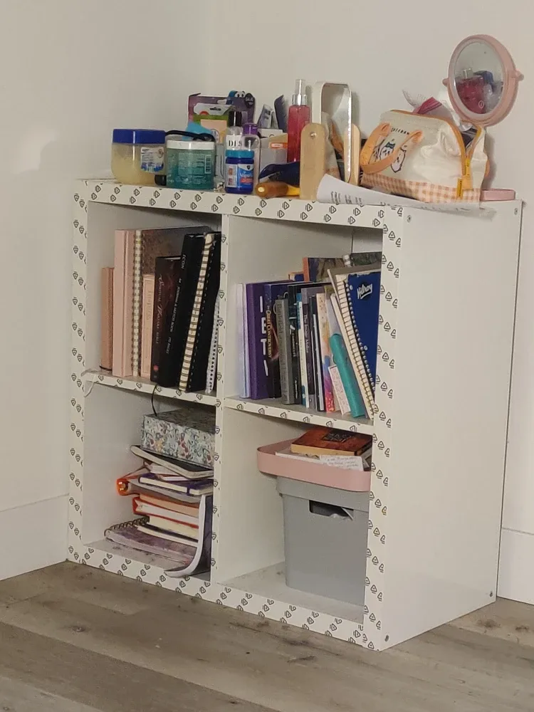 White 4-Cube Storage Shelf