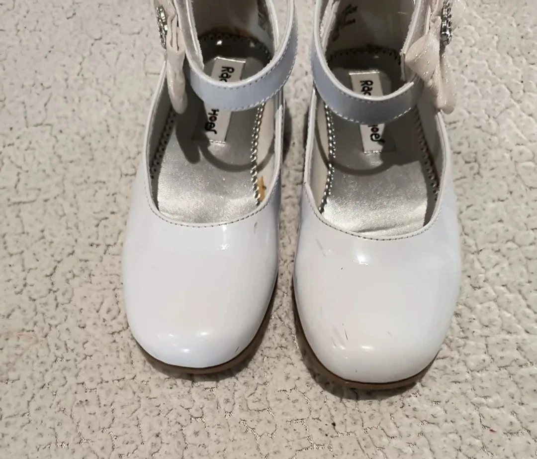 Rachel Shoes White Pearl Mary Janes - Size 2M