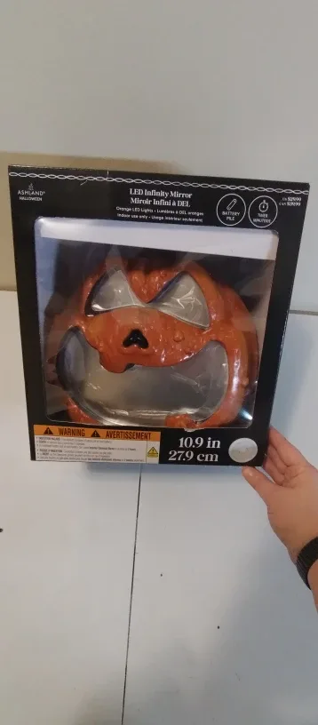 Ashland Halloween LED Infinity Mirror Pumpkin - NEW image indicator(2)