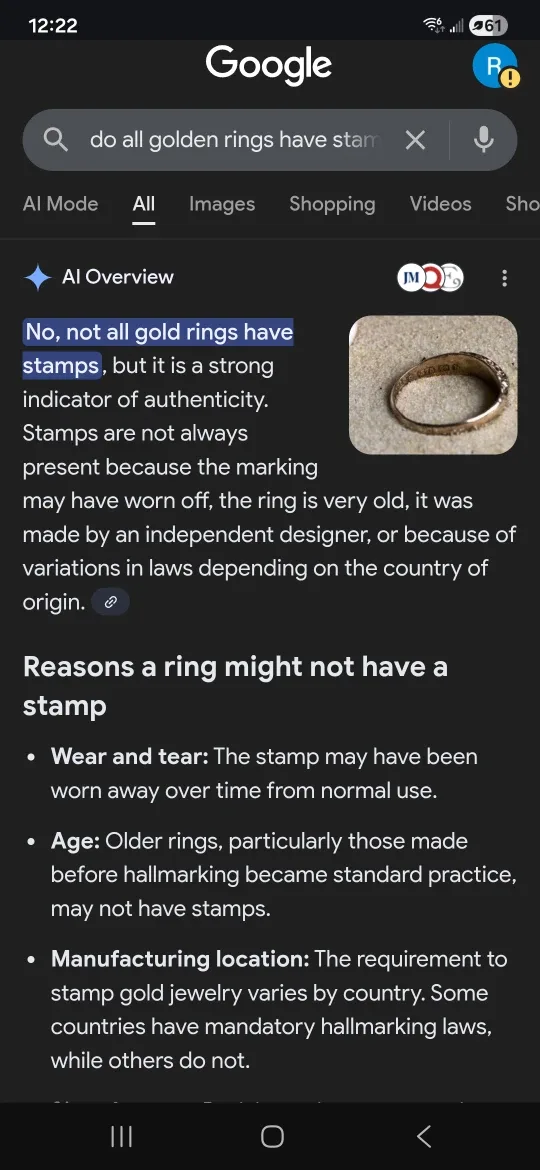 Rose Gold Ring with diamond image indicator(4)