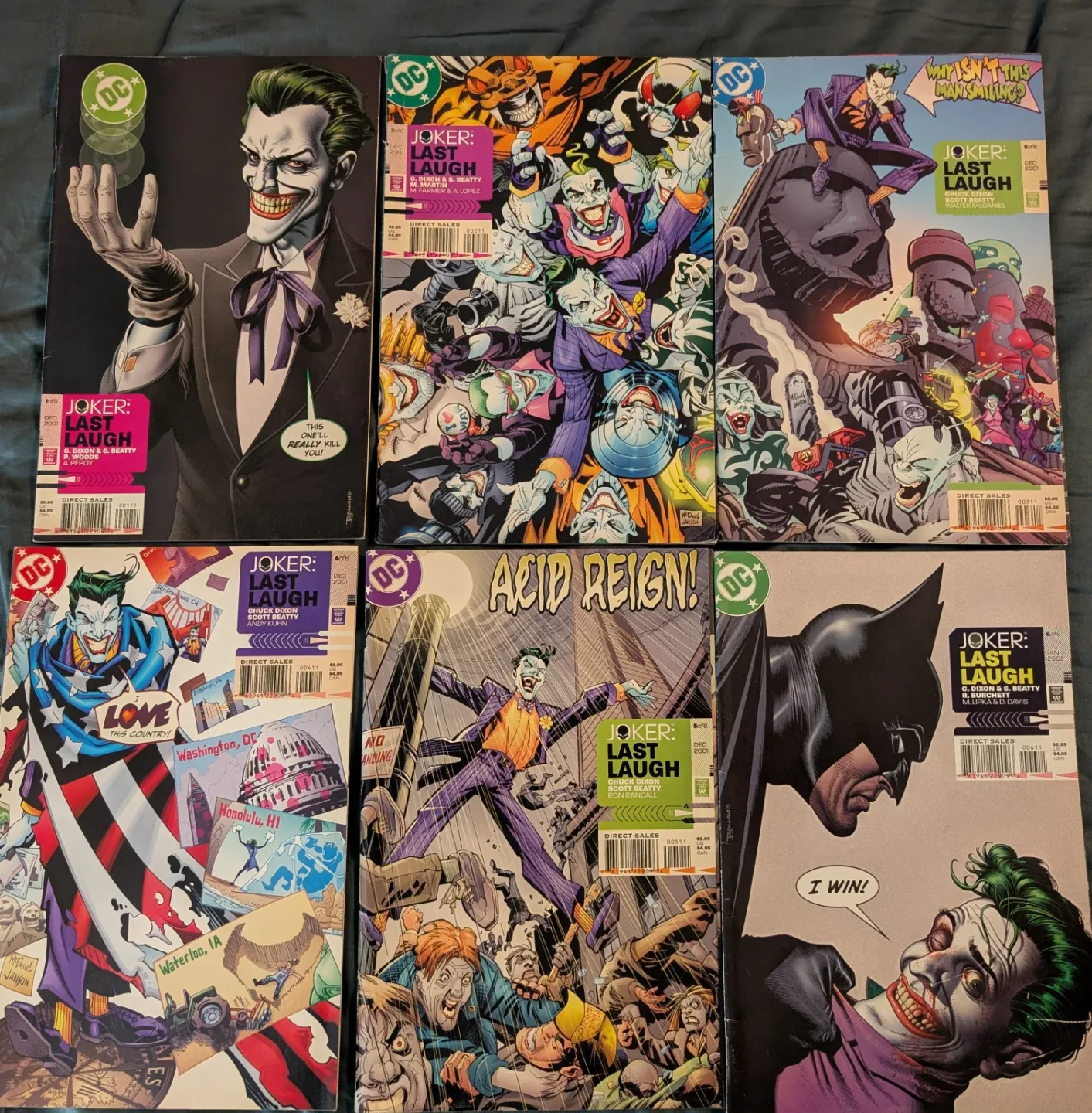 DC Joker: Last Laugh Comic Book Lot 1-6