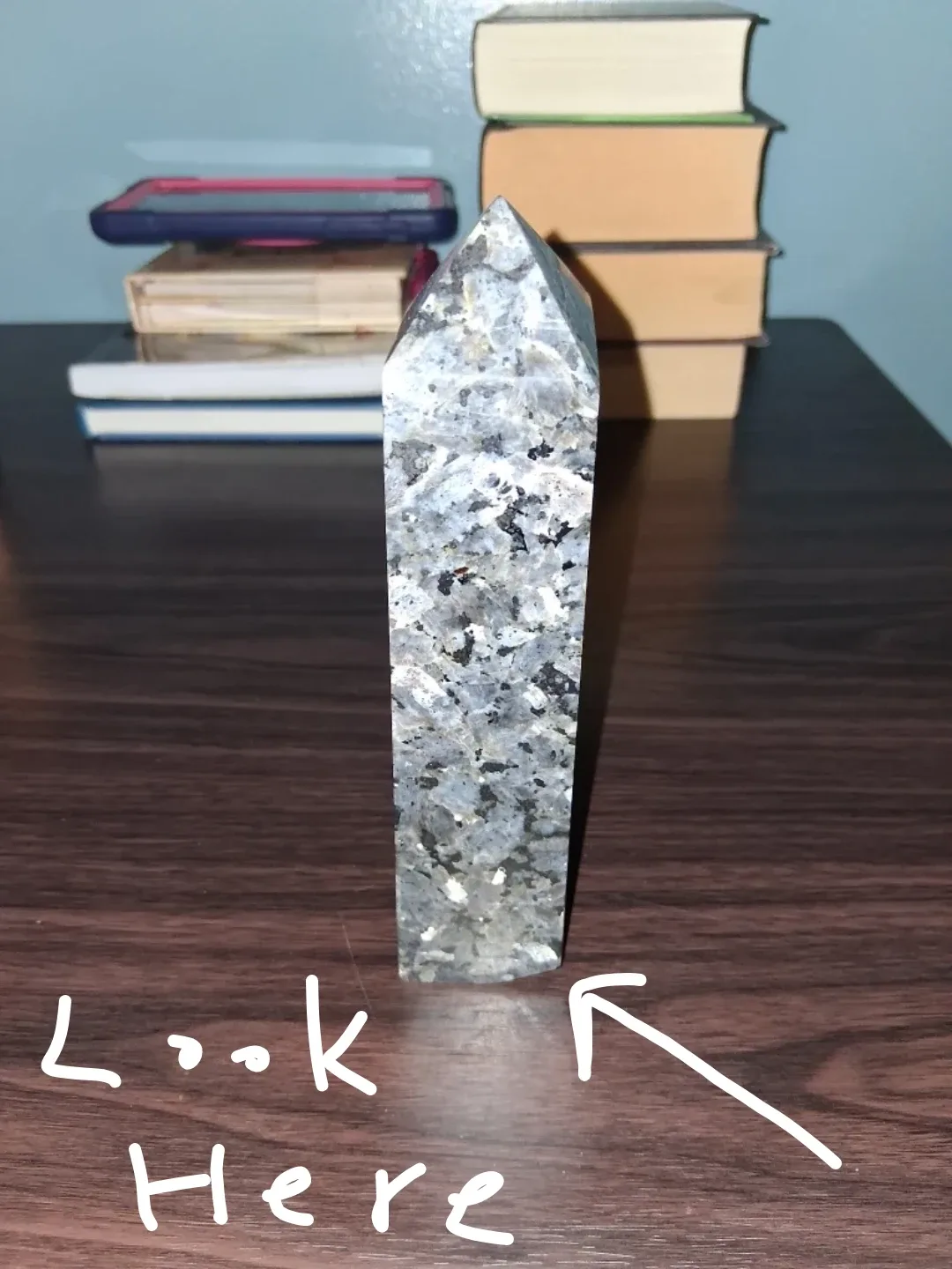 7 Inches Tall Larvikite Igneous Rock Tower image indicator(2)