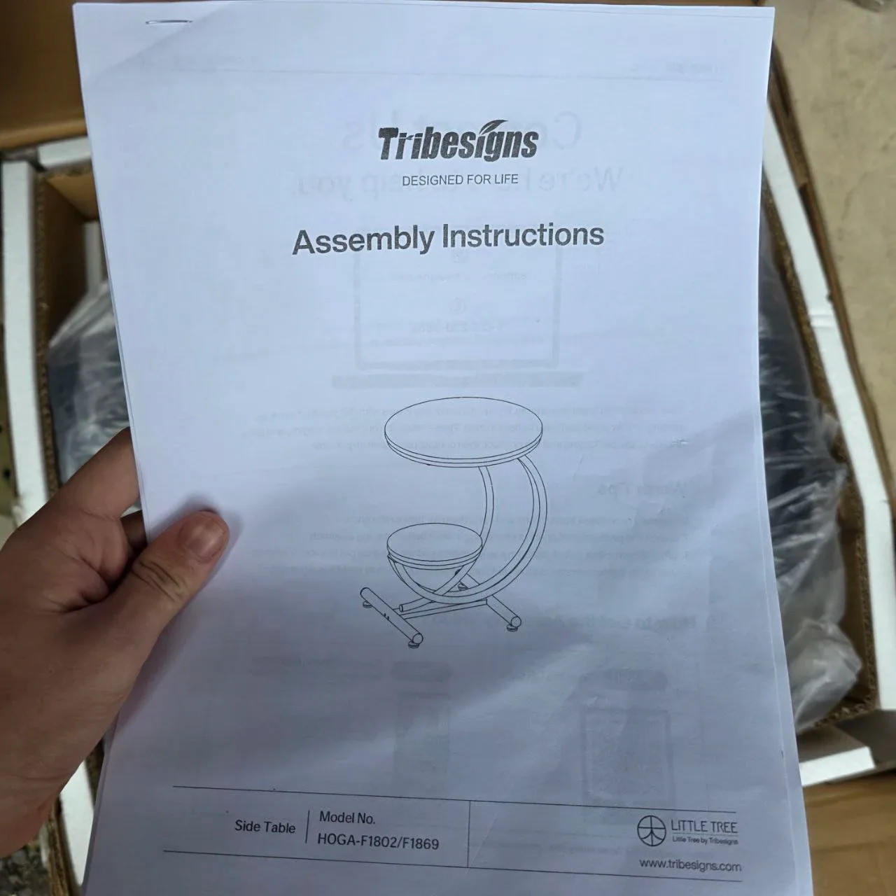 Tribesigns 2-Tier Side Table image indicator(4)