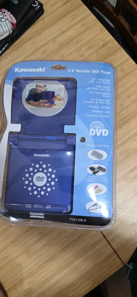 New Kawasaki 3.5" Portable DVD Player