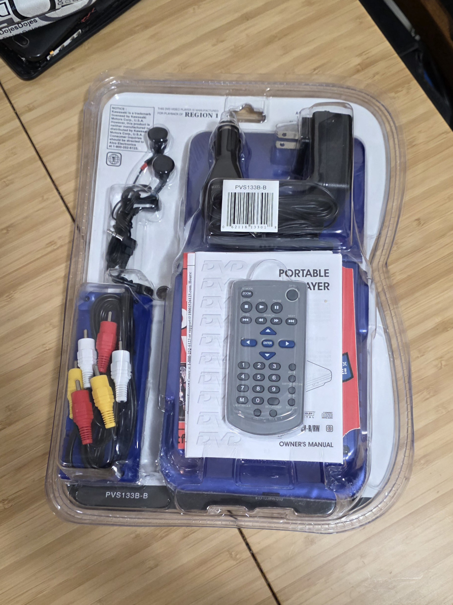 New Kawasaki 3.5" Portable DVD Player - photo 2