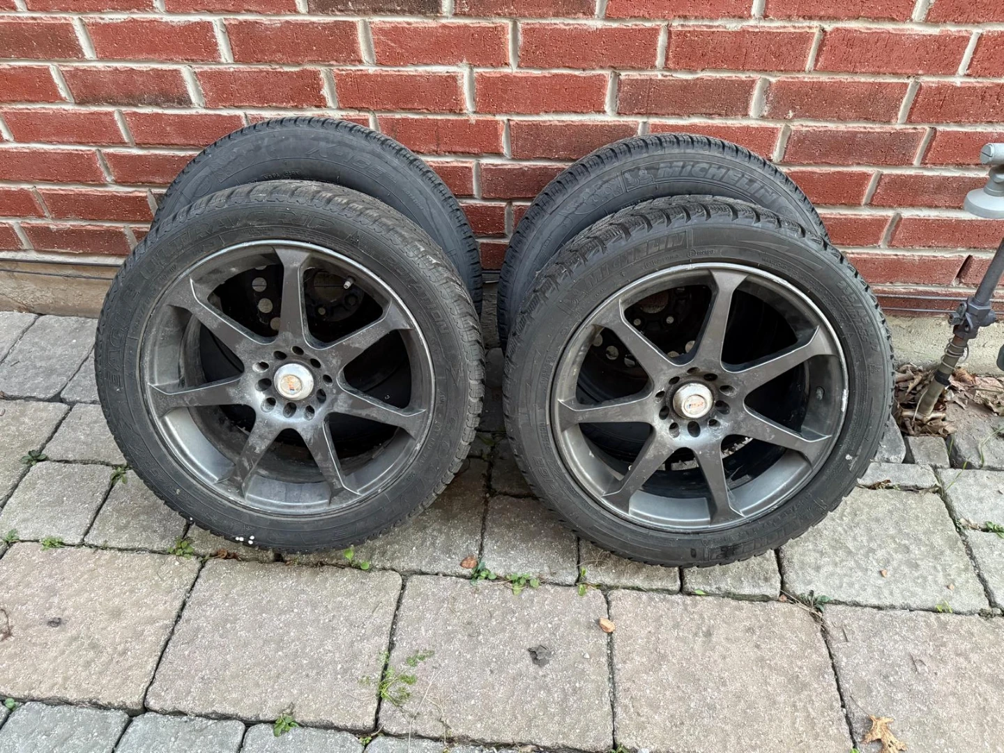 Michelin 235/45R17 Winter Tires on Rims - photo 2