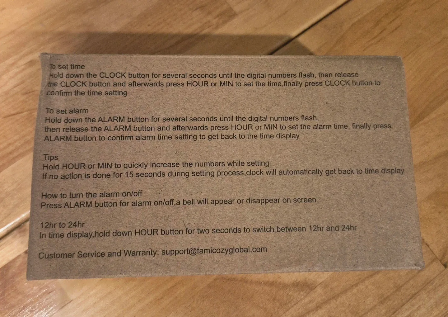 Simple Easy to Use Digital Alarm Clock Small Compact image indicator(6)