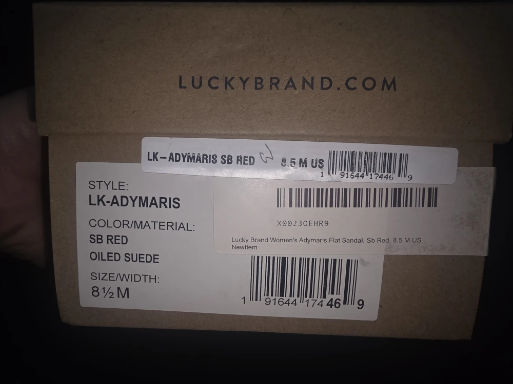 Lucky Brand Adymaris Sandals - Size 8.5M - SB Red - photo 3