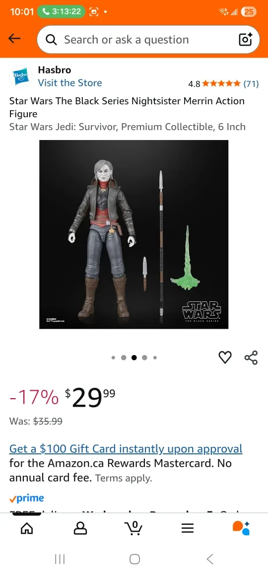 New Star Wars Nightsister Merrin Action Figure image indicator(3)