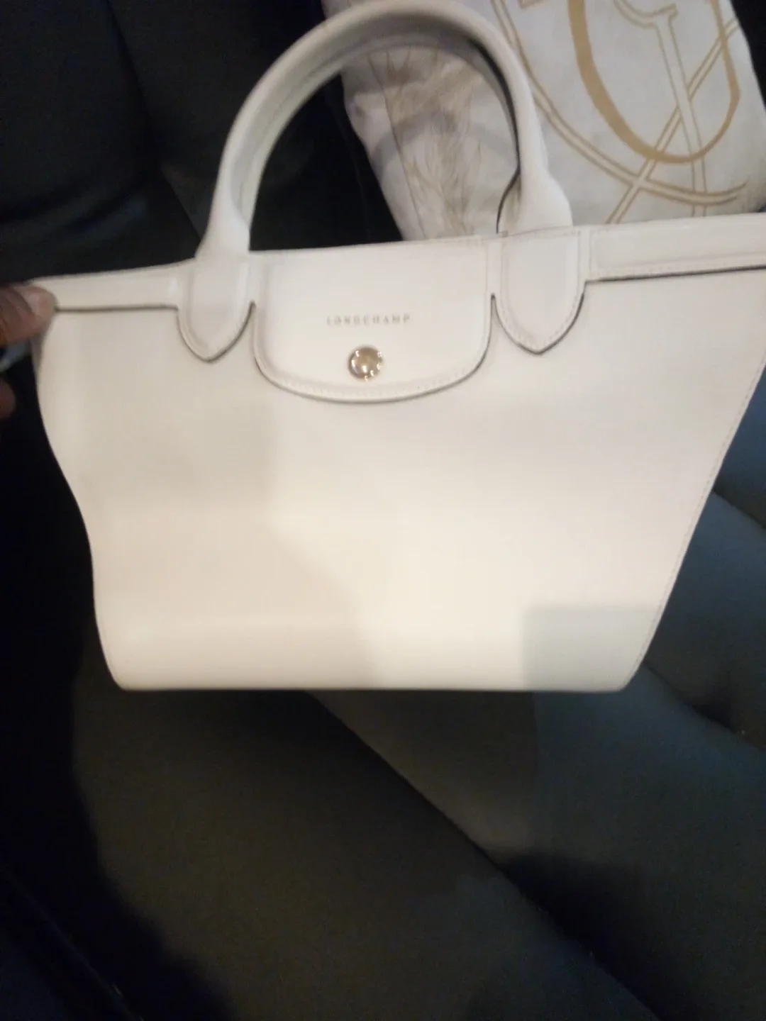 Longchamp White Tote Bag image indicator(5)
