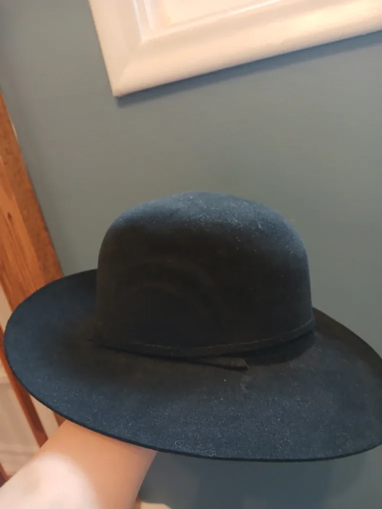 Vintage Soviet Black Wool Hat image indicator(2)