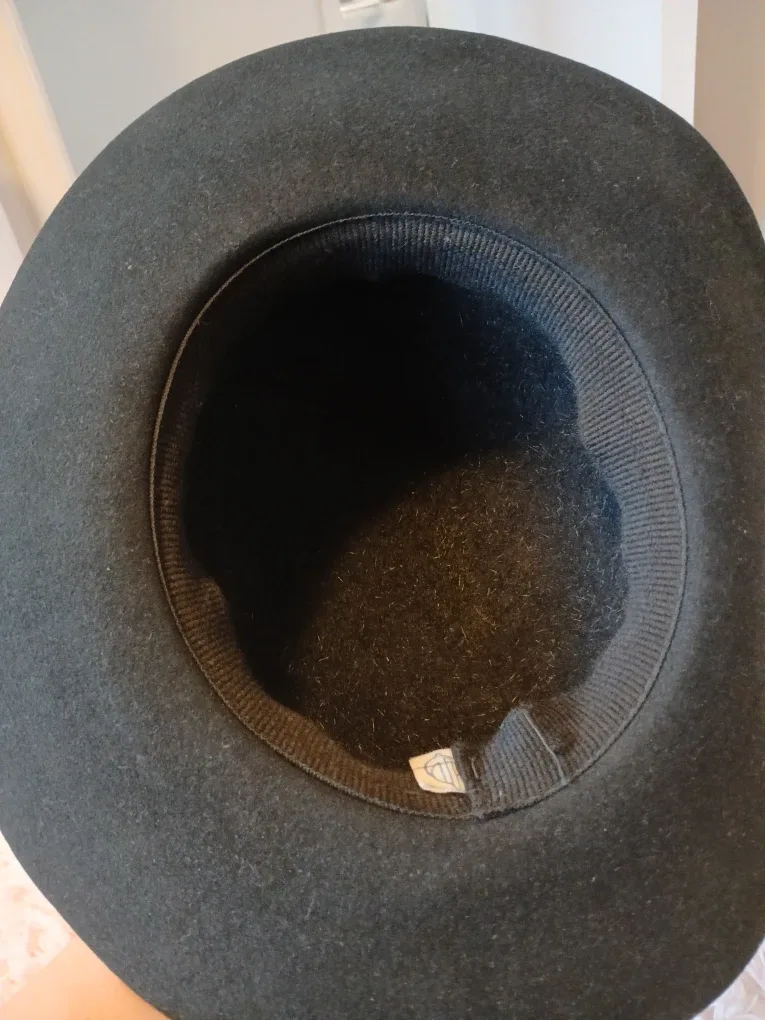 Vintage Soviet Black Wool Hat image indicator(4)