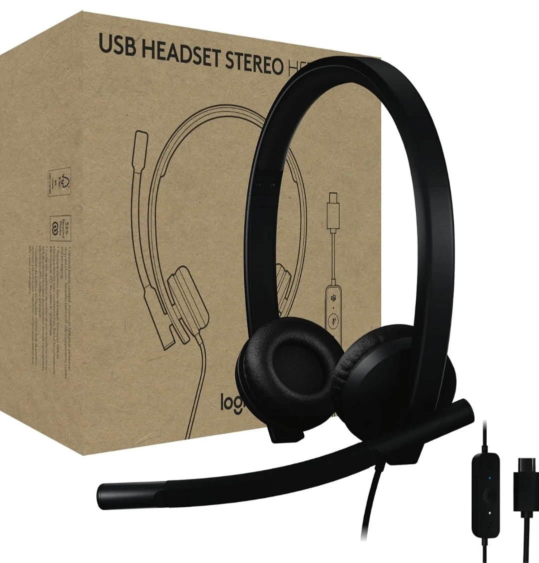 Open Box - Logitech H570e USB stereo Headset