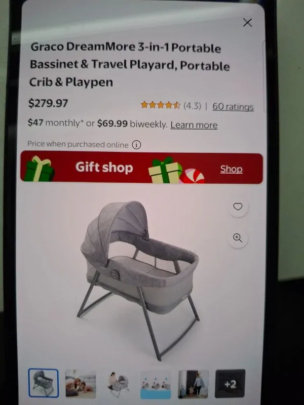 Graco DreamMore 3-in-1 Portable Bassinet