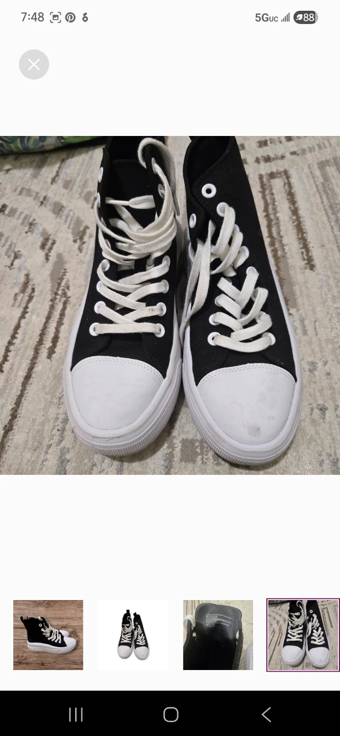 Black sneakers size 7 M  from target - photo 3