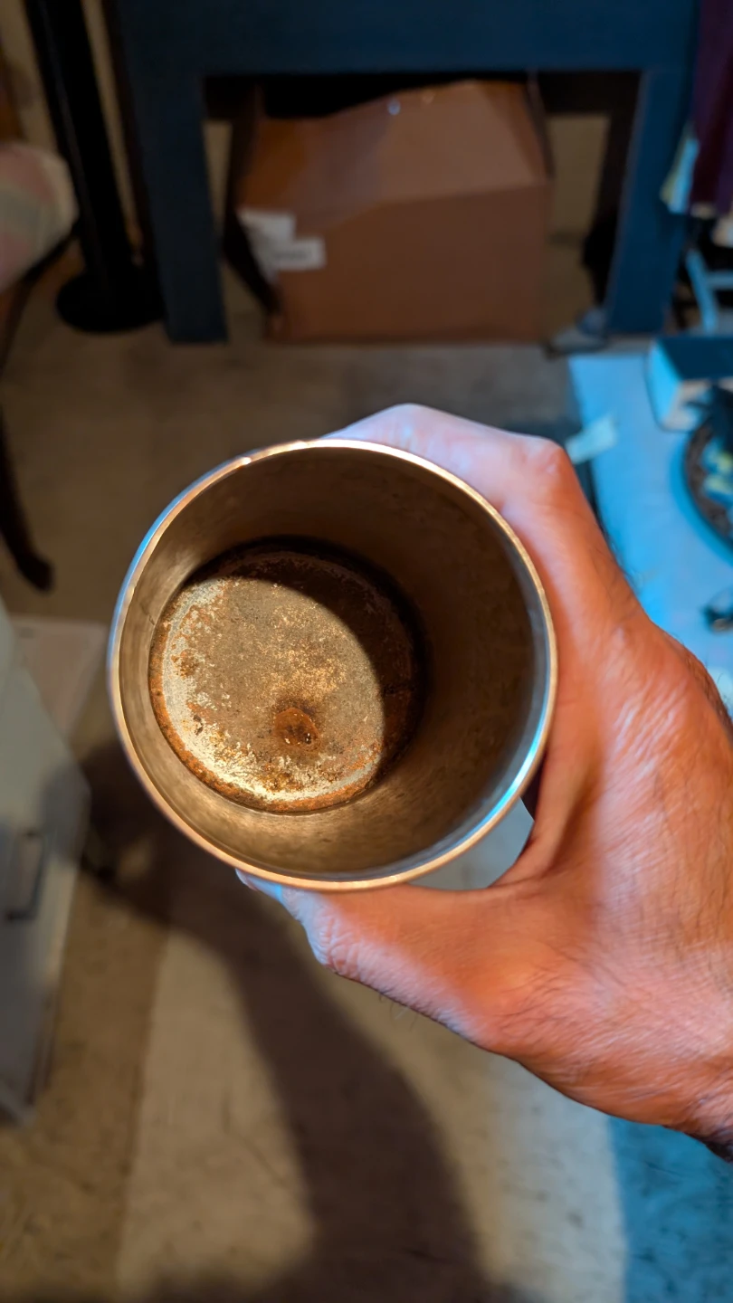 Metal Cup with Gold Pattern - photo 3