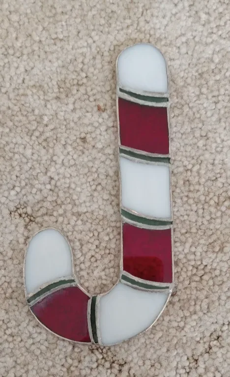 Stained Glass Christmas Ornaments - (suncatcher) - 5 pcs image indicator(6)