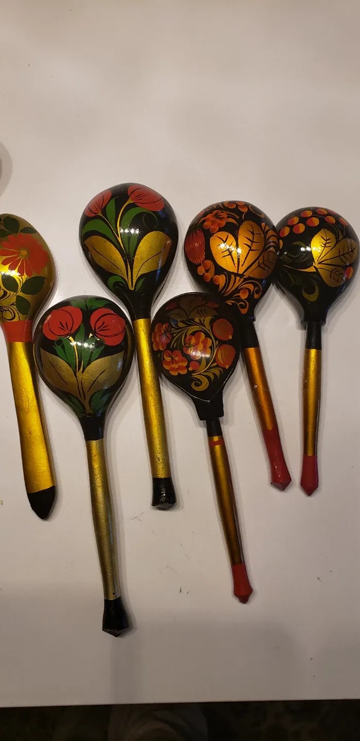 Hand Painted Russian Spoons image indicator(2)
