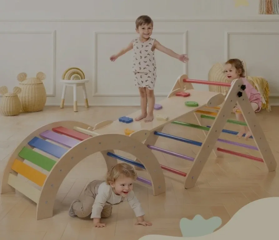 Smric 8-in-1 Pikler Climber Set - Ages 0.5-6 Years image indicator(5)