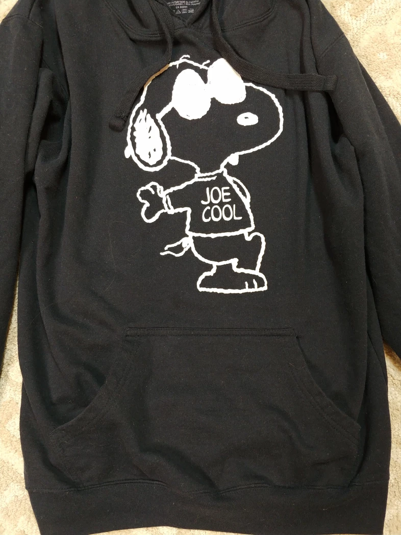 Peanuts Snoopy Joe Cool Black Hoodie - Size M - photo 4