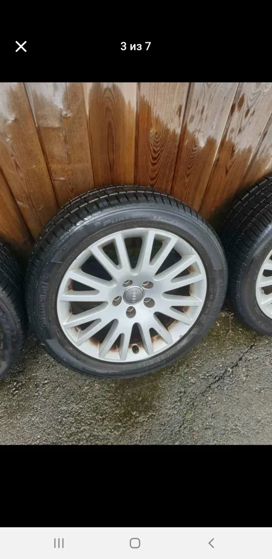 Continental Pure Contact 245/45/R17 Audi A6 set Tires+Rims image indicator(4)