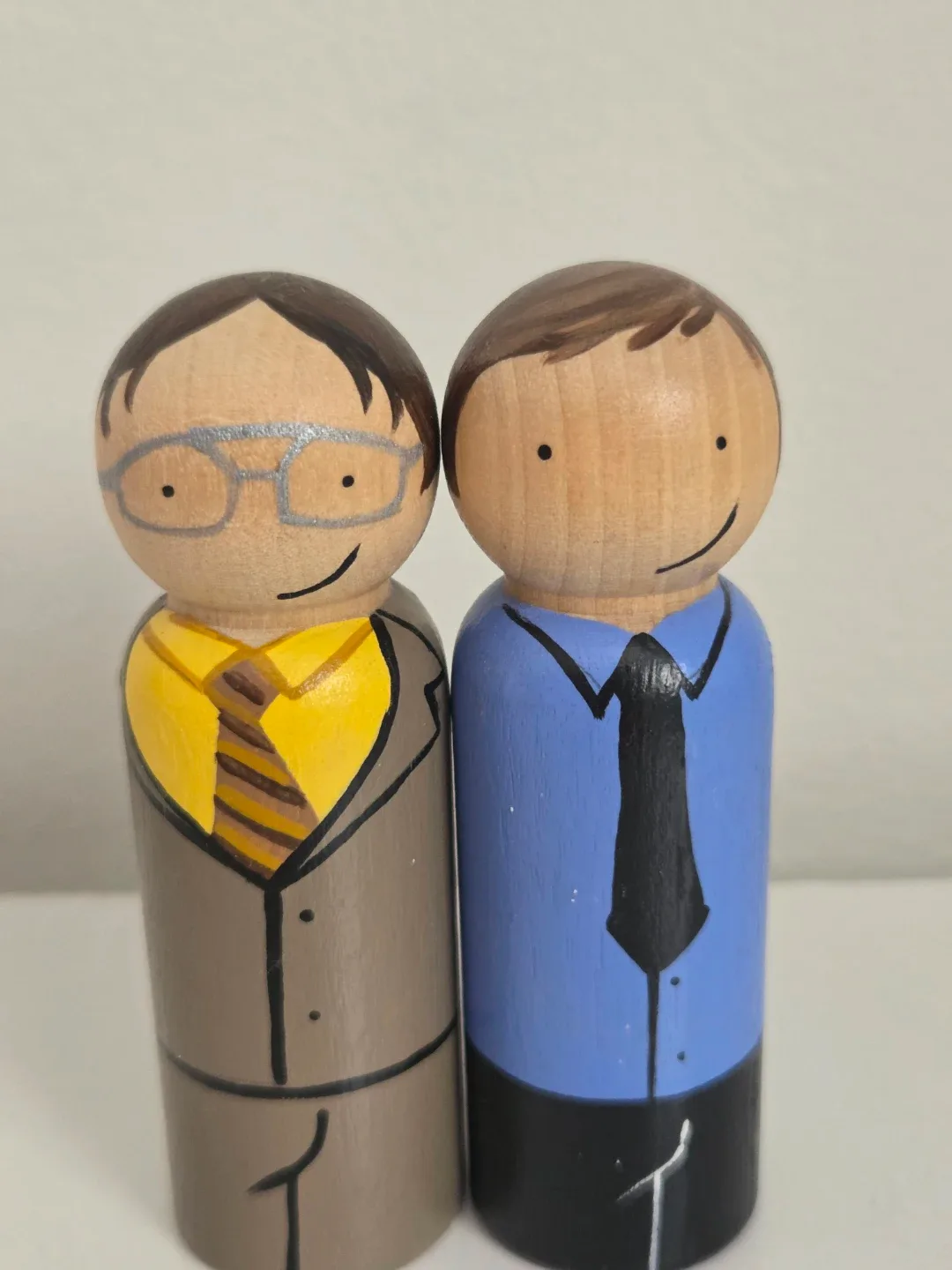 Jim and Dwight little peg people image indicator(2)
