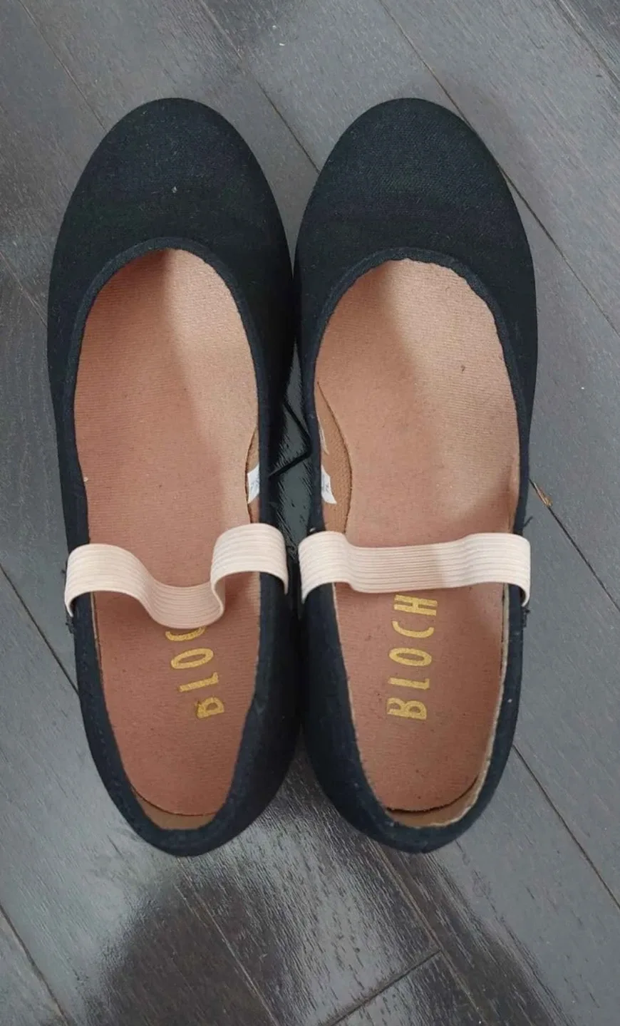Bloch Black Canvas Split Sole Ballet Shoes thumbnail